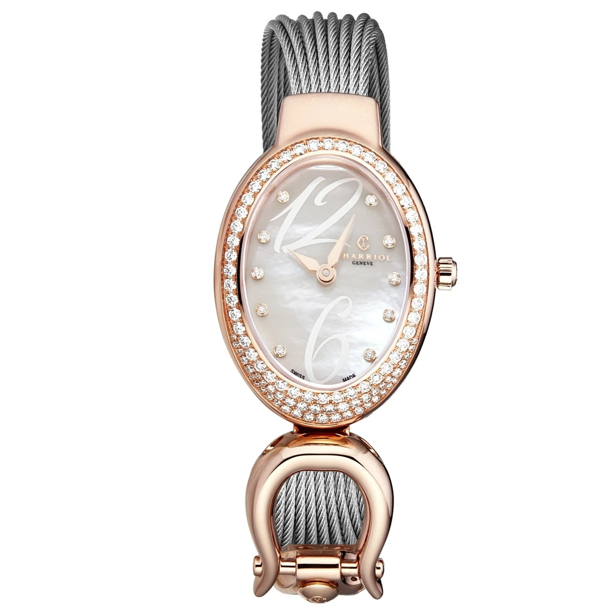 Charriol Women's Marie-Olga MOP Dial Diamond Rose-Tone Swiss Watch