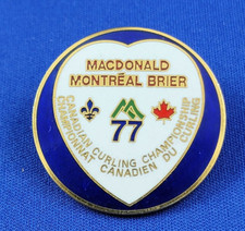 Canadian Men s Curling Championship MONTREAL Quebec 1977 MacDonald Brier Pin