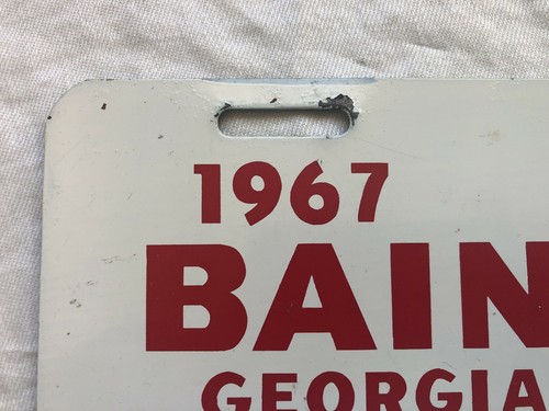 1967 No. 3047 Bainbridge Georgia's Inland Port License Plate - Picture 2 of 12