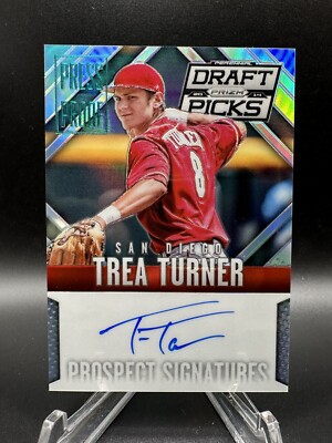 2014 PRIZM DP TREA TURNER SILVER PRESS PROOF AUTO # D /199 NATIONALS # 13