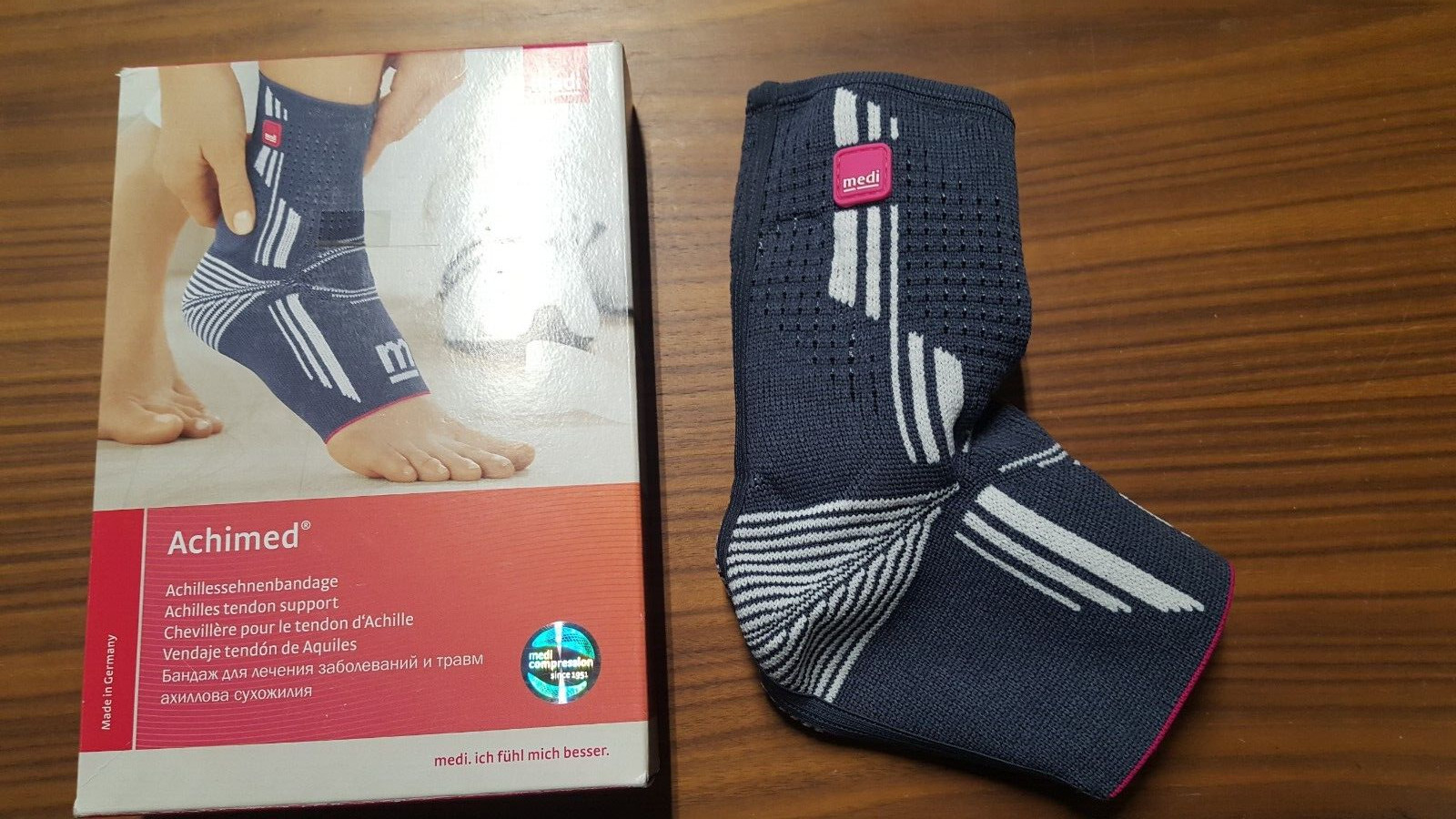 Achimed Größe 1 Fa. Medi Silver Achillessehnenbandage Fußbandage Knöchel Bandage