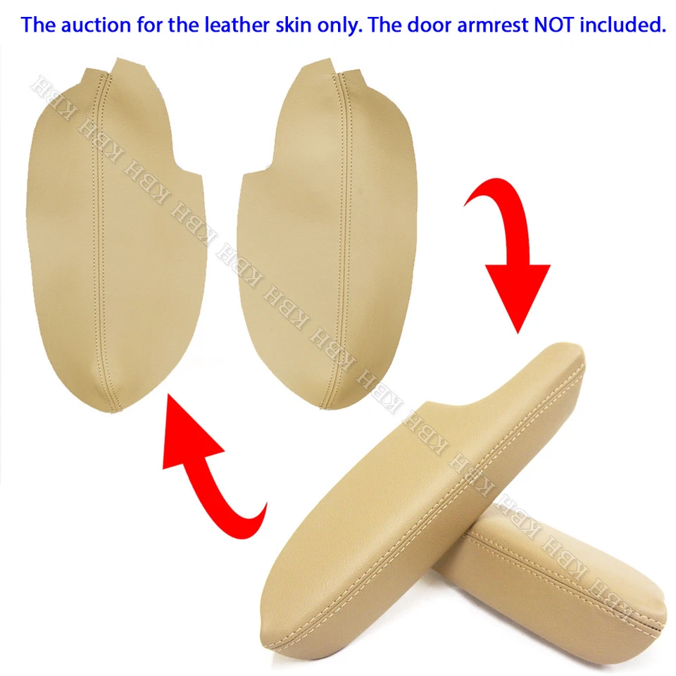 Se adapta a paneles de puerta delantera Acura TSX 2009 2010 2011-2014 reposabrazos cubierta de vinilo beige Foto 2 de 4