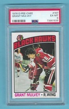 1976-77 OPC 167 Grant Mulvey Chicago Black Hawks! PSA 6 EX-MT! Undergraded??