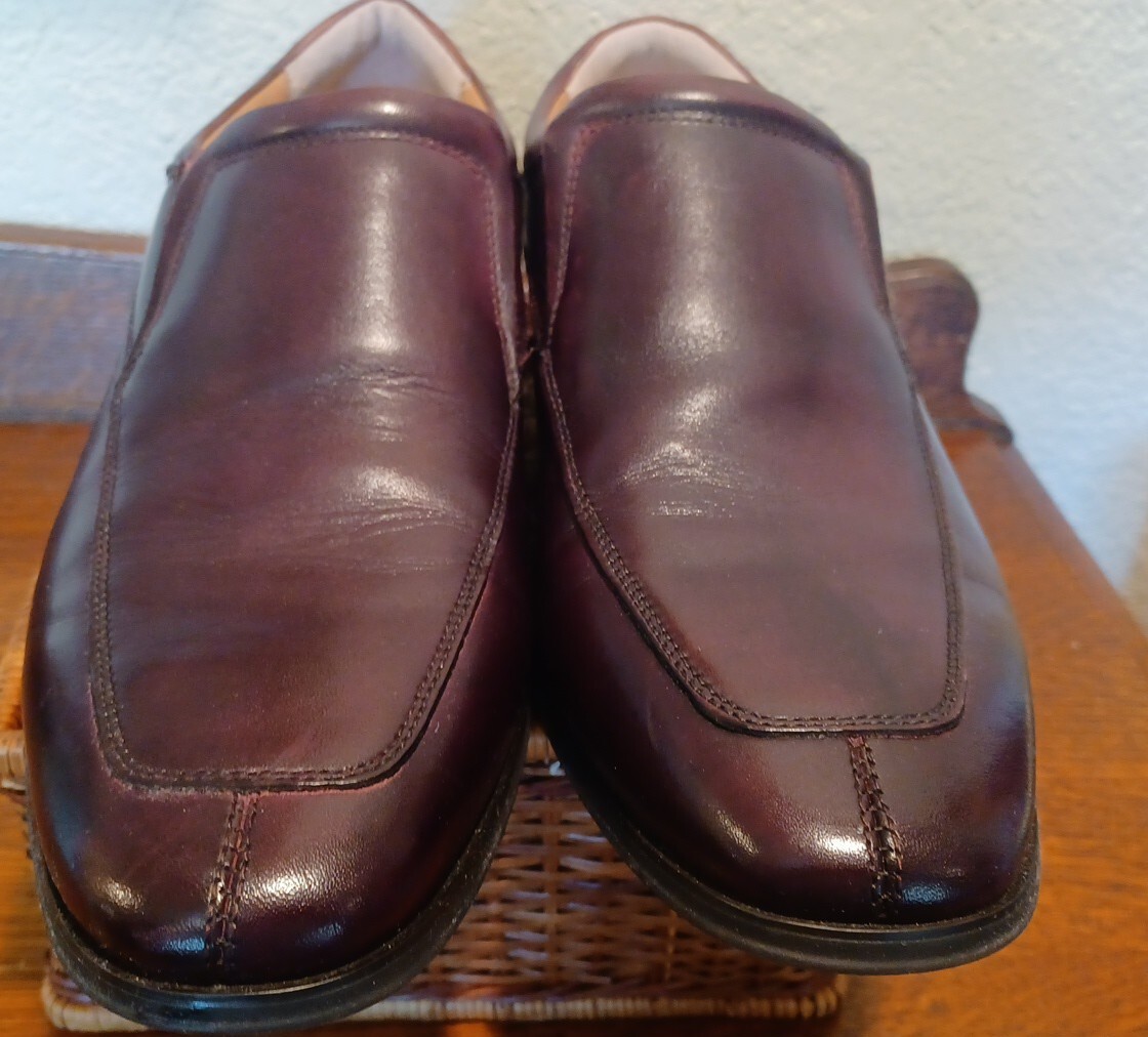 Joseph Abboud Brown Leather Slip On Loafers Shoes Men\'s 10.5 M Joseph Abboud Clarence Penny Loafers - 10.5 D Width - Etsy main image 4