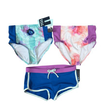DSG set of 3 Girls' Swimsuit bottoms size M 8-10 NWT