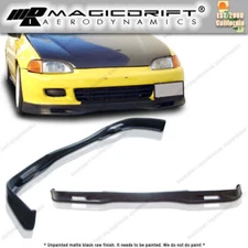 For 92-95 HONDA CIVIC EG HATCH 3DR PU SPOON Style Front Bumper Chin Lip Spoiler