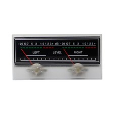 1pc SD-319 Panel 2 VU Meter 500uA 680Omega 115x54mm No Lamp