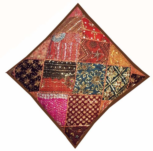 30" Handarbeit Patchwork Perlen bestickt Überwurf Wohnzimmer Kissen Kissenbezug - Bild 4 von 8