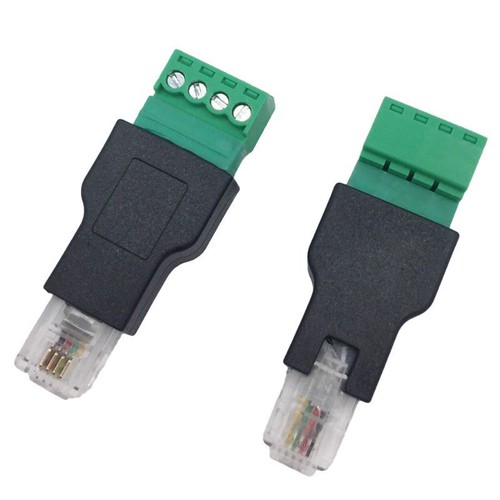 RJ11 to Screw Terminal Adapter 4P 4C Male to 4 Pin Screw Terminal Connector - Picture 8 of 8