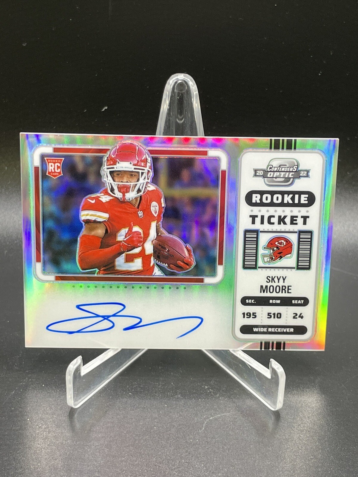 2022 CONTENDERS OPTIC - SKYY MOORE ROOKIE AUTO - VARIATION SILVER PRIZM