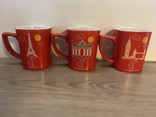 3 NESCAFÉ Tassen  -/ Berlin, Paris, London /  Höhe  9 cm / Tasse, Kaffeebecher /