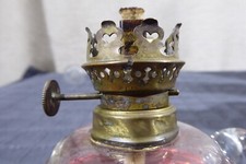 Alte kleine Petroleumlampe 3''' Flachbrenner J.C. Giessing Nürnberg Öllampe