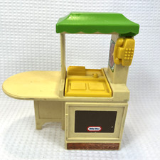 Little Tikes Vintage Doll House Kitchen Island Sink Oven GUC