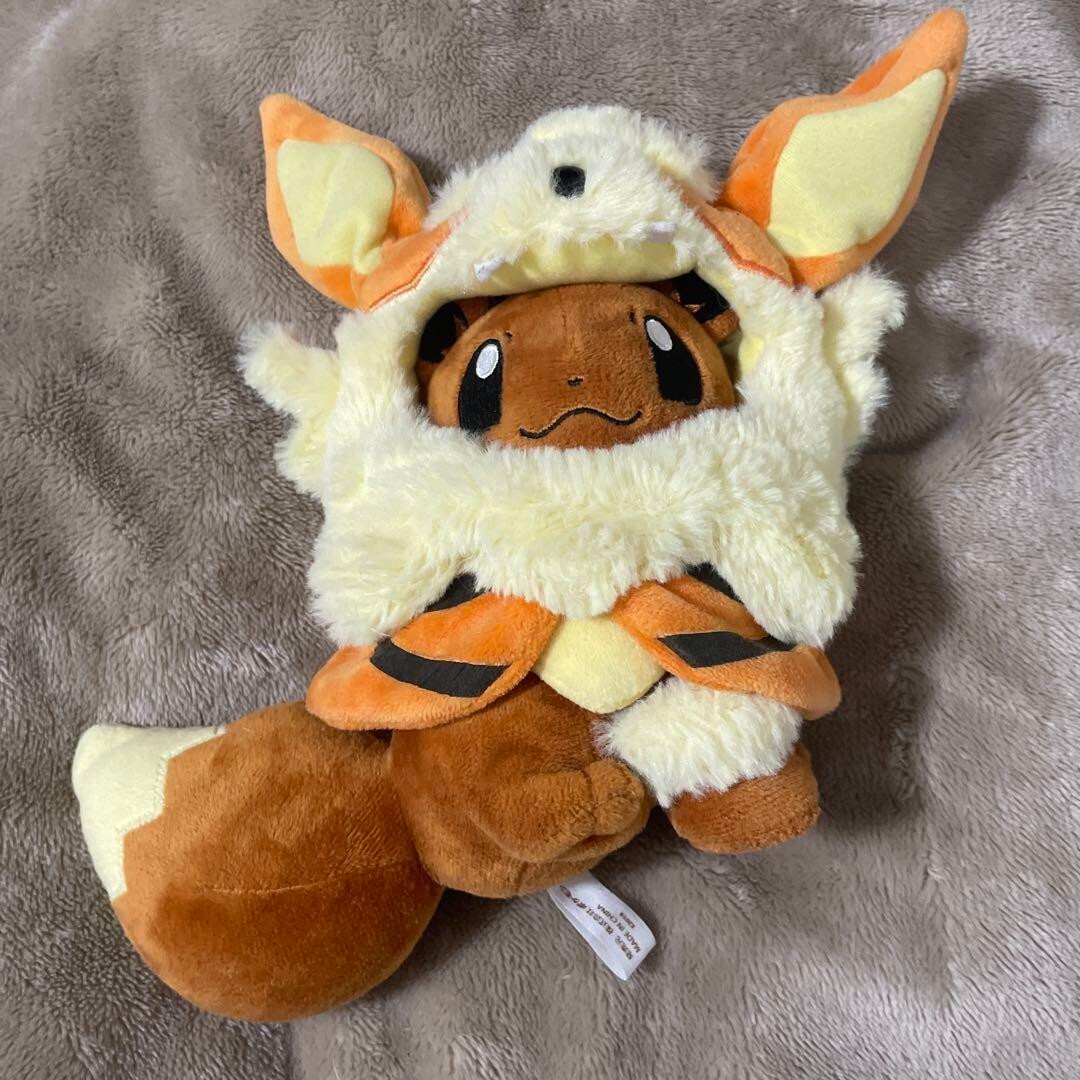 Eevee Plush Pokemon Center Japan Okinawa Limited Arcanine Poncho