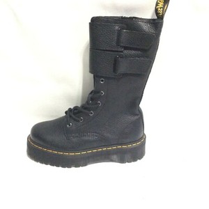 Dr. Martens Jagger Platform Black Milled Nappa Leather Boots Womens Size 8.5 | eBay