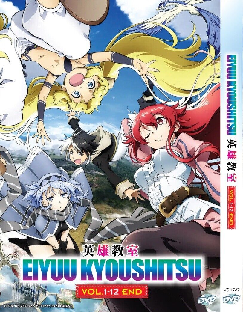 DVD Anime Eiyuu Kyoushitsu ( Classroom for Heroes ) Vol.1-12 End English  Sub