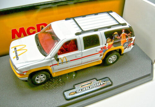 Matchbox 2000 Chevrolet Suburban weiß "McDonalds" 1:18 neuwertig in Box - Bild 3 von 4