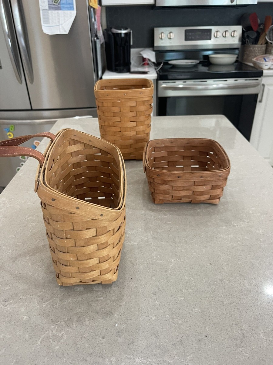 Longaberger ロンガバーガー バスケット 3個セット 極美品 Set Of 3 longaberger baskets | eBay