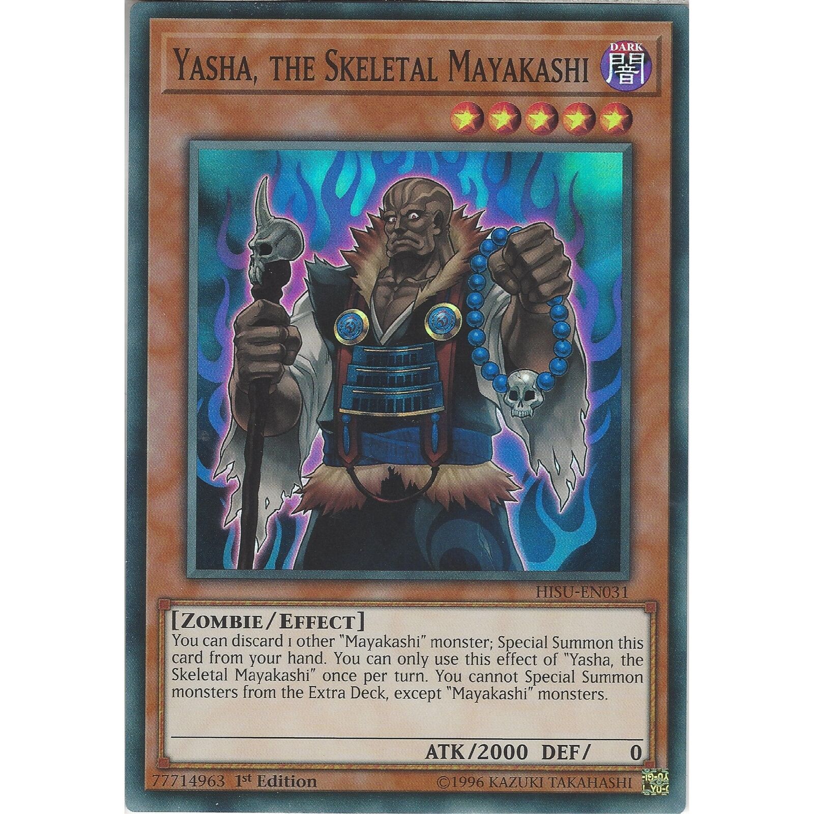 Yasha, the Skeletal Mayakashi - HISU-EN031 - Super Rare - Duelshop