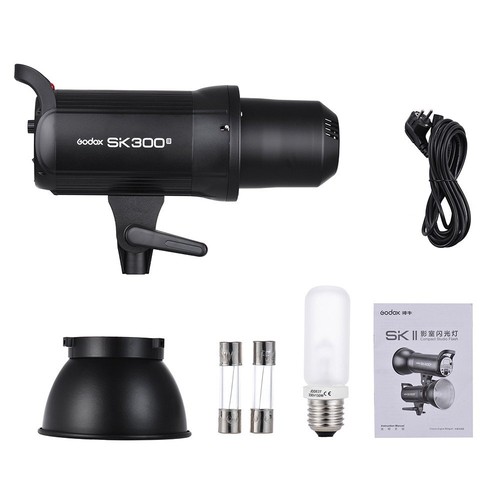 2 x flash studio Godox SK300II + déclencheur XPro-N pour Nikon + boîte à lumière + trépied - Photo 6/12