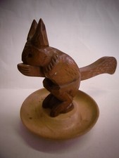 Außergewöhnlicher Vintage Nussknacker "Eichhörnchen", Vollholz, geschnitzt