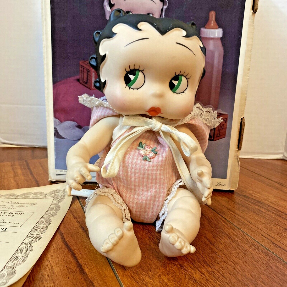 RARE 1985 Baby BETTY BOOP LTD ED 1 #1891 W/ Signed Box