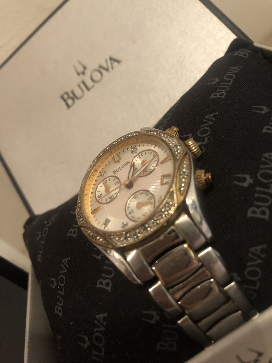 Bulova Langford Precisionist Diamond Stainless Steel Mens Watch