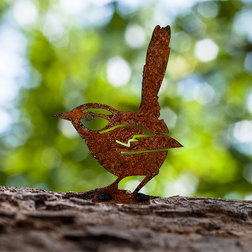 6 x Rustic Metal Bird Wall Art Birds Hanging Home Garden Decor Metal