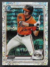 2020 Bowman Chrome Prospects Hunter Bishop (BCP-129) Speckle Ref. #147/299