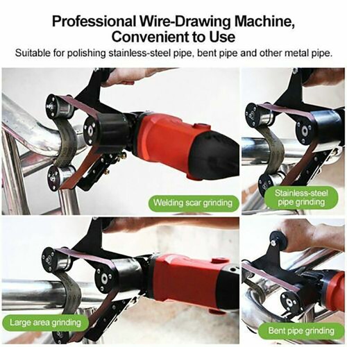 860W Pipe Tube Polisher Belt Sander Grinder Metal Wood Sanding Polishing Tools - Picture 5 of 18