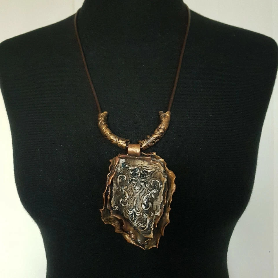 talisman women pendant necklace jewelry vintage ethnic tribal amulet fashion - Image 2 of 4