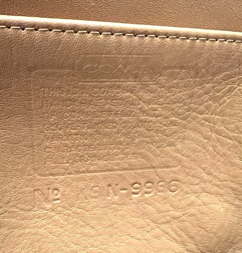 VINTAGE COACH CROSSBODY SHOULDER MESSENGER BAG BROWN LEATHER SILVER ZIPPED #9966 - Picture 2 of 11
