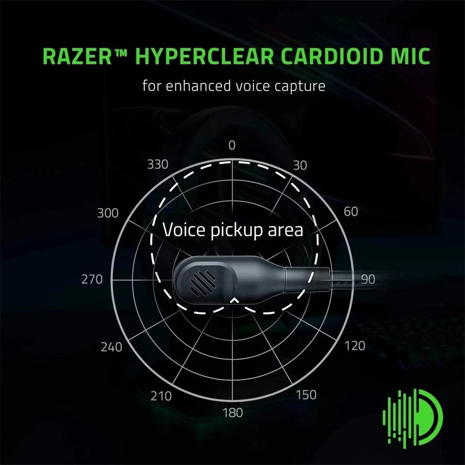 Razer Blackshark V2 X Wired Gaming Headset for PlayStation 4/Xbox One/Nintendo - Image 4 of 4