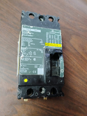 SQUARE D FAL241008041 CIRCUIT BREAKER 100 AMP 480V 2-POLE PRE-OWNED GOOD