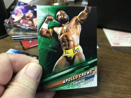 2019 Topps WWE Smackdown Live Green #5 Apollo Crews