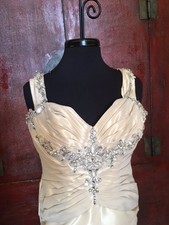 Cristolis Raw Silk Wedding Gown - Petite
