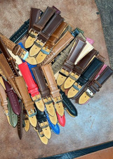 142 Mixed Size 20,22mm Mixed Colour 50pcs Leather Watch strap