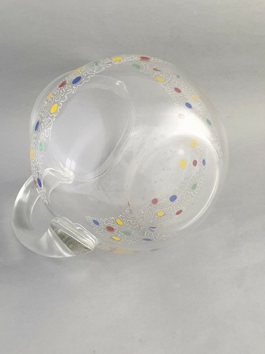 KRUG ART DECO JUGENDSTIL EMAILLE PUNKTE SAFTKRUG SECCESSION WW glass juice jug - Picture 7 of 11