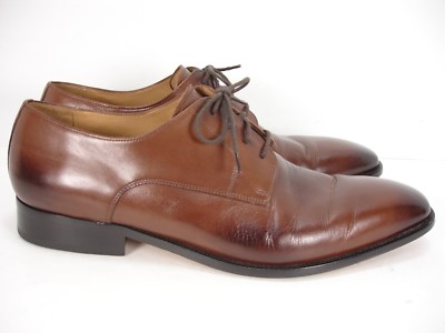 3DM LIFESTYLE PLAIN DERBY BROWN LEATHER OXFORD DRESS SHOES  display picture 1