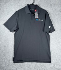 Under Armour Polo Shirt Mens Small Black Casual Outdoors Golf NWT MSRP 49.99