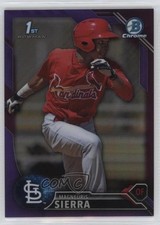 2016 Bowman Chrome Prospects Purple Refractor /250 Magneuris Sierra #BCP212 0q3