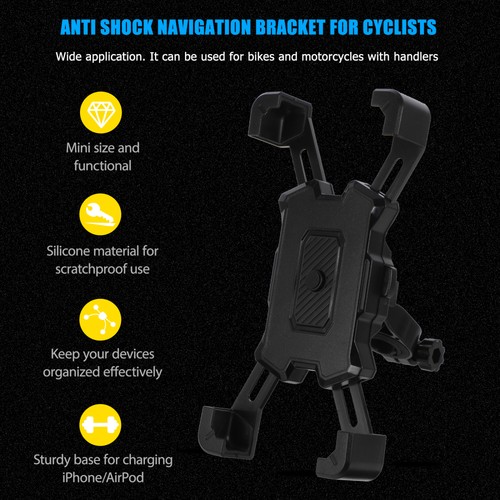 Phone Stand Universal Motorcycle Holder for Cellphone Bicycle Mount - 第 10/12 張圖片