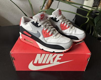 Nike Air Max 90 Klassiker   Infrared/Schwarz/Grau/Weiß   Gr. 39