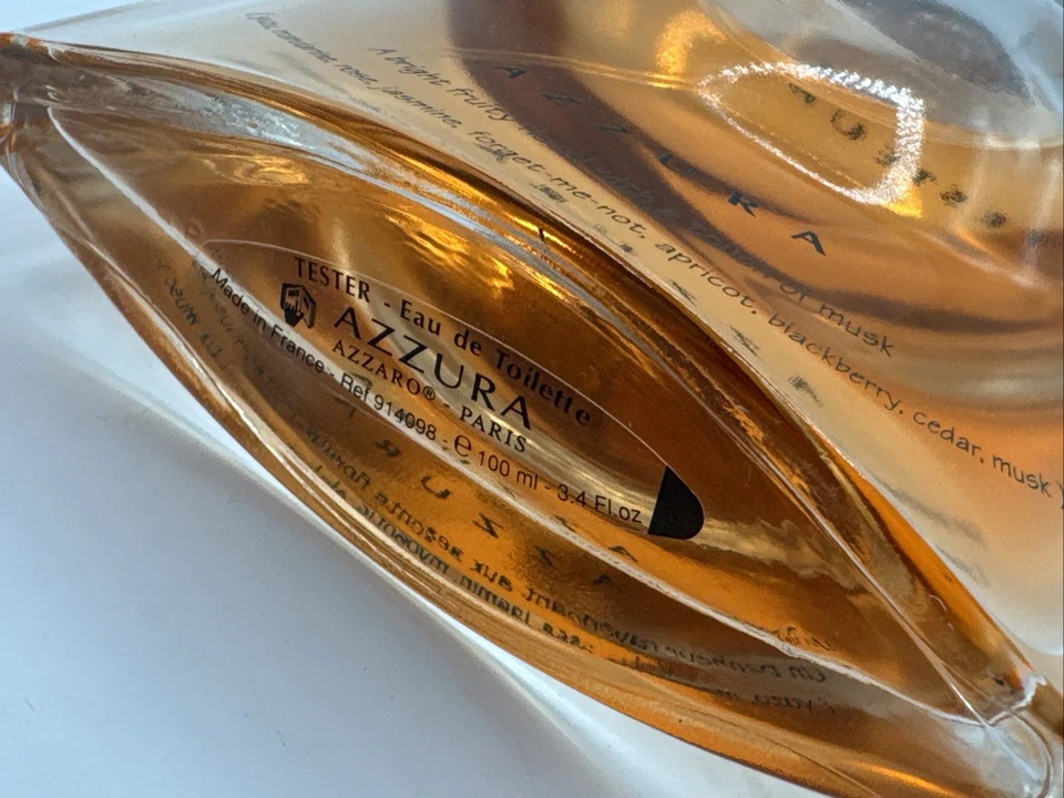 AZZURA BY AZZARO EAU DE TOILETTE 100 ML/3,4 fl. OZ SPRAY VINTAGE RARO Foto 3 de 3
