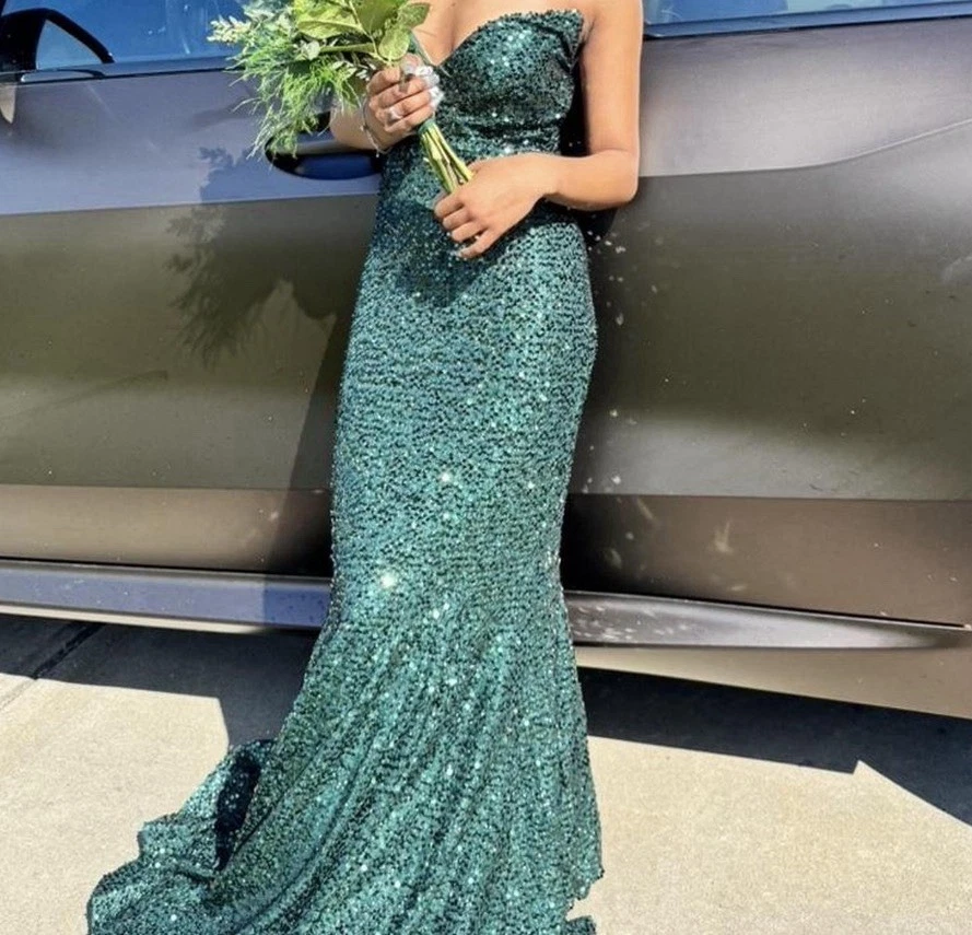 Green Sequin Dresses for Women for sale - eBay