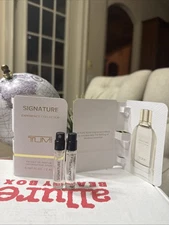 TUMI SIGNATURE EXTRAIT De Parfum sample spray lot set x 2 - 2ml each vial M3