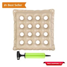 17x17in Comfortable Inflatable Wheelchair Cushion - Waterproof  Easy to Inflate