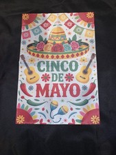 Fiesta de mayo Garden Flag Cinco De Mayo Doubled Sided 12  x18  