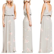 Show Me Your Mumu Kendall Chiffon Maxi Bridesmaid Bridal Dress Size XXS NWT
