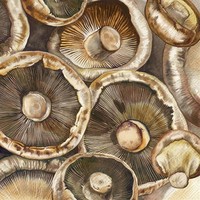 IHR Servietten Mushrooms | Brown | 33 X 33 Cm | Tissue - 3 Lagig | 20 Servietten